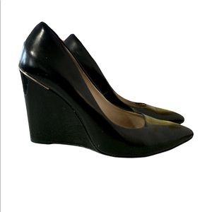 Coach black high heels about 3.5-4” high